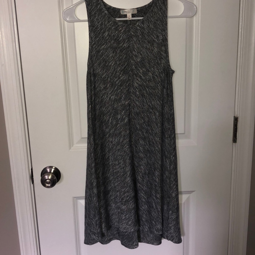 Gray Tank Top T-Shirt Dress